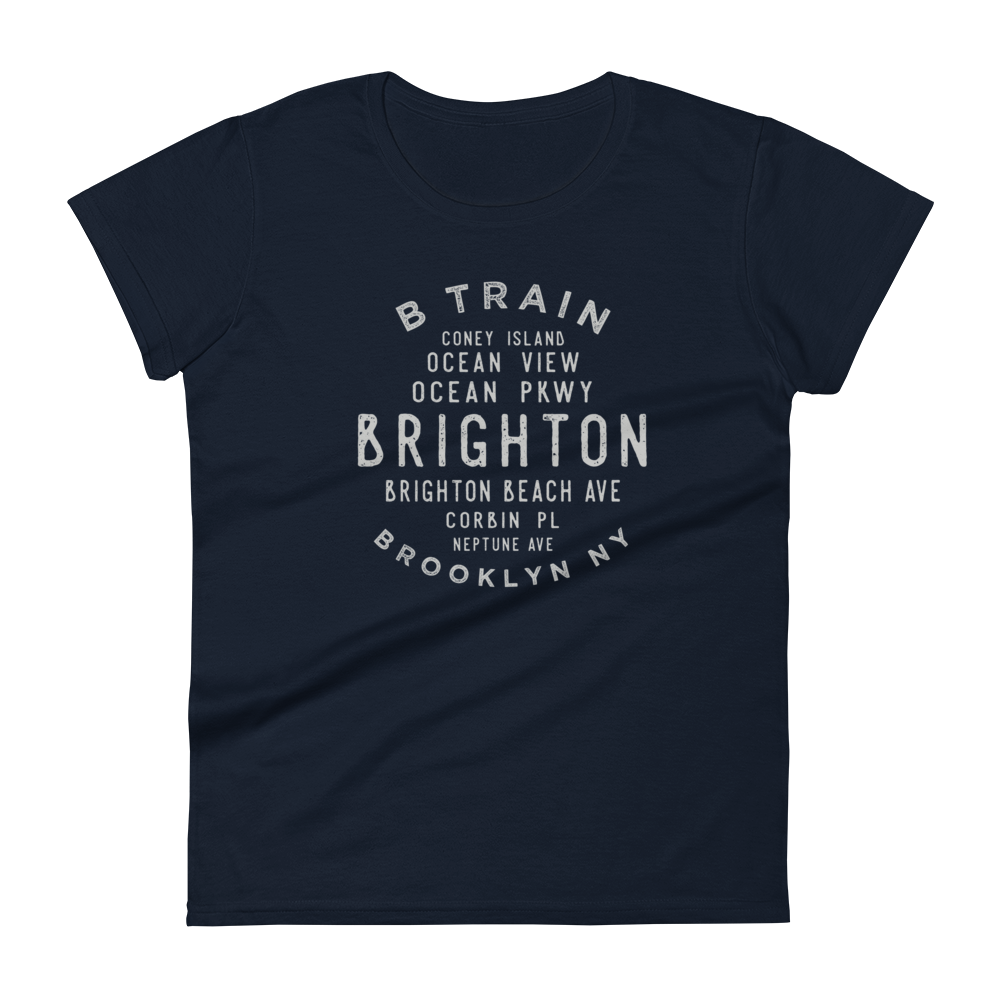 Brighton Beach Brooklyn NYC Women's Grid Tee