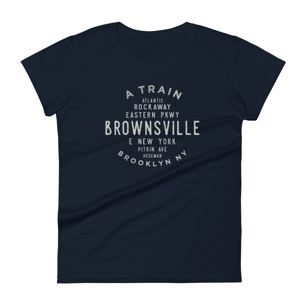 Brownsville Brooklyn NYC Women's Grid Tee