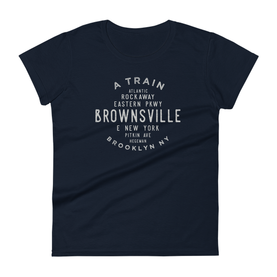 Brownsville Brooklyn NYC Women's Grid Tee