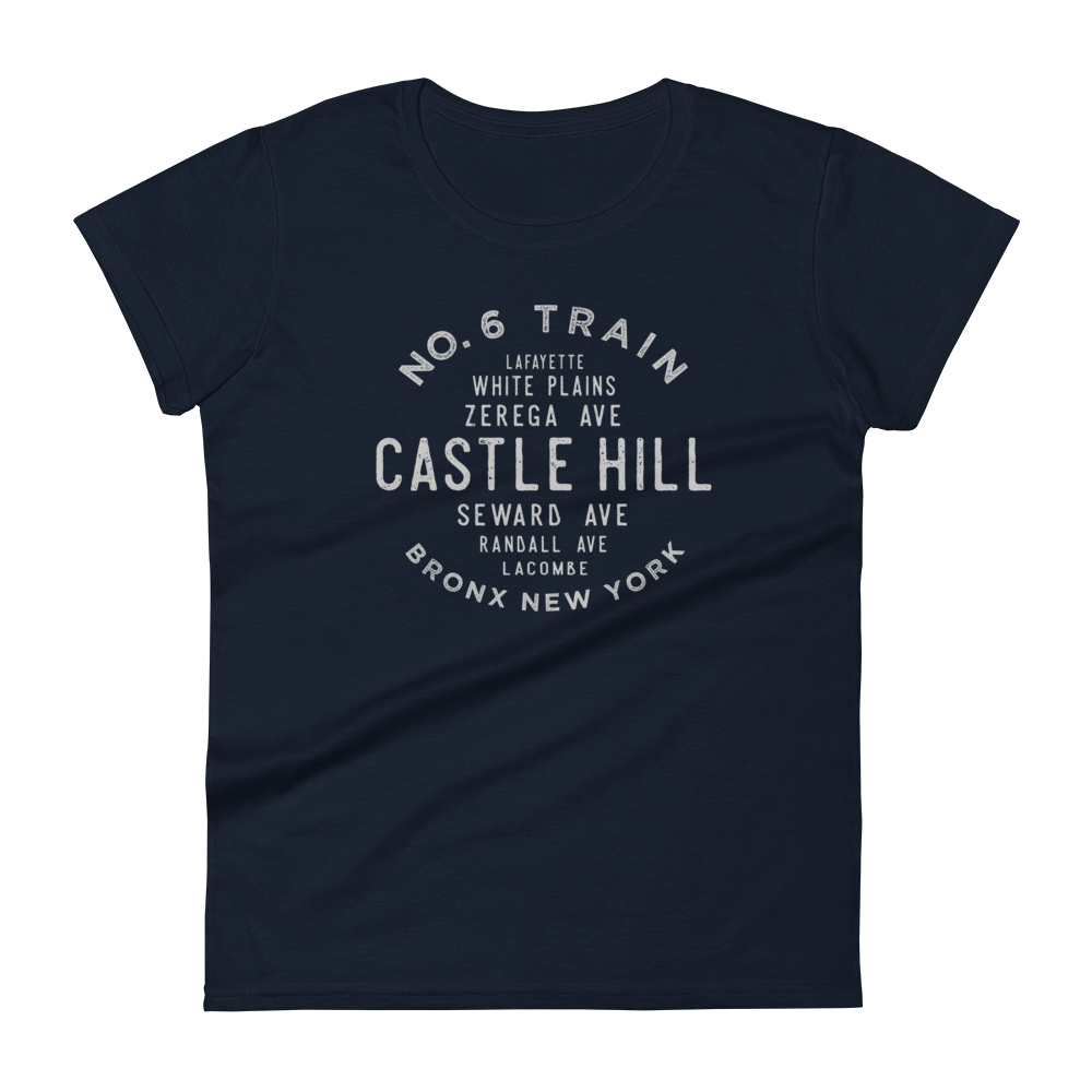 Castle Hill Bronx NYC Women's Grid Tee