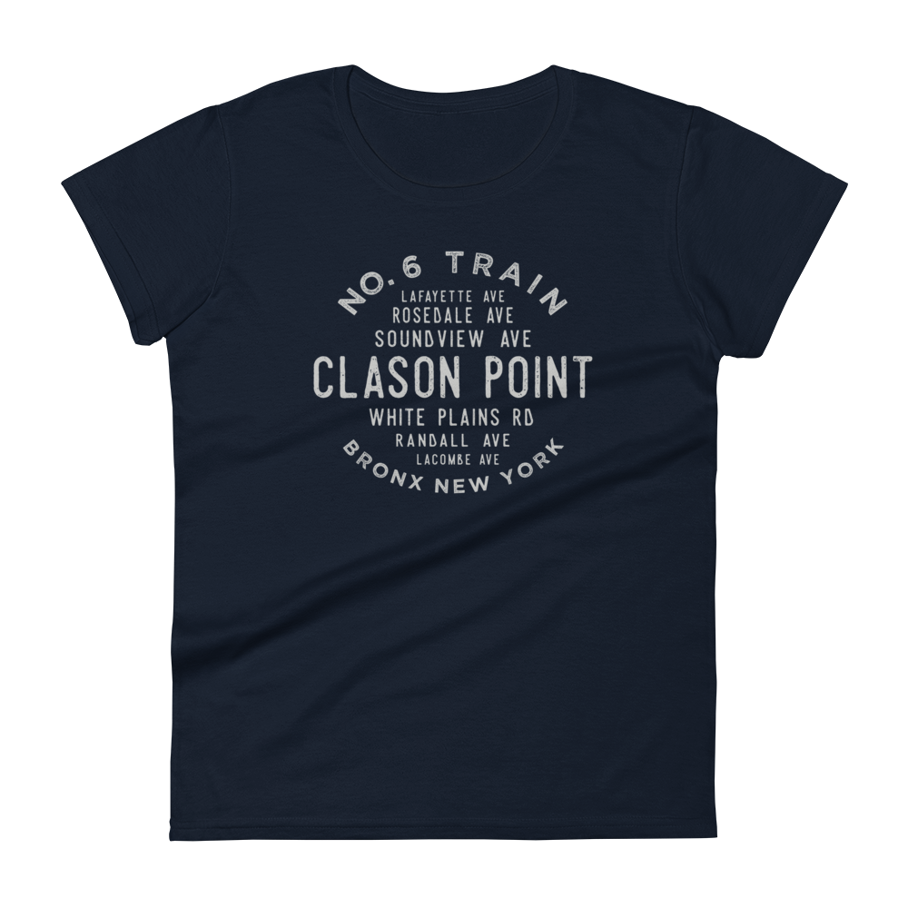 Clason Point Bronx NYC Women's Grid Tee