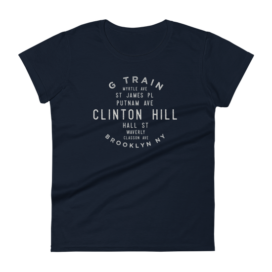 Clinton Hill Brooklyn NYC Women's Grid Tee