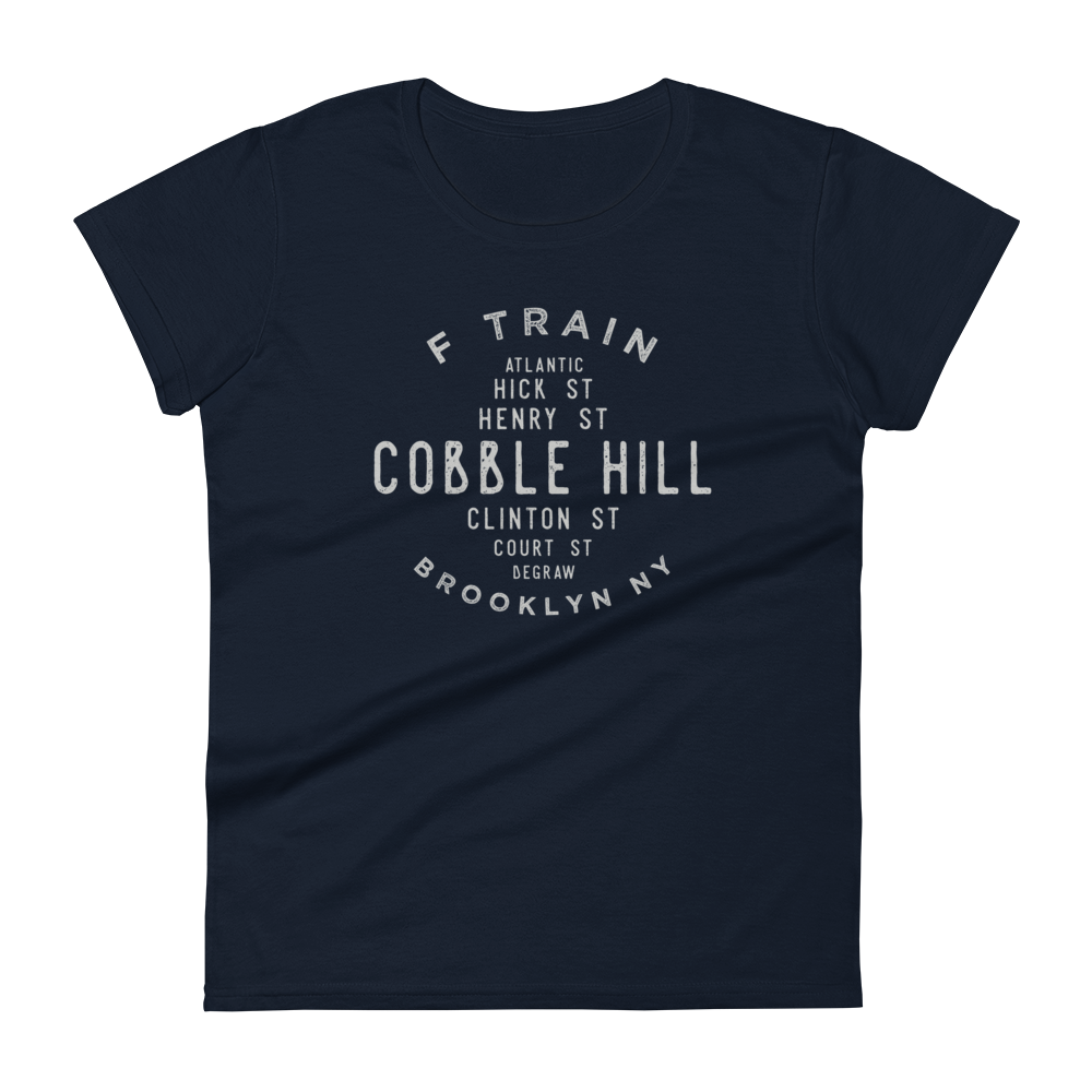 Cobble Hill Brooklyn NYC Women's Grid Tee