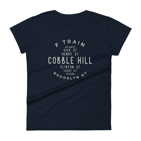 Cobble Hill Brooklyn NYC Women's Grid Tee