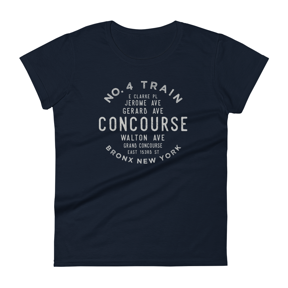 Concourse Bronx NYC Women's Grid Tee