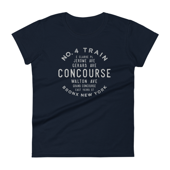 Concourse Bronx NYC Women's Grid Tee