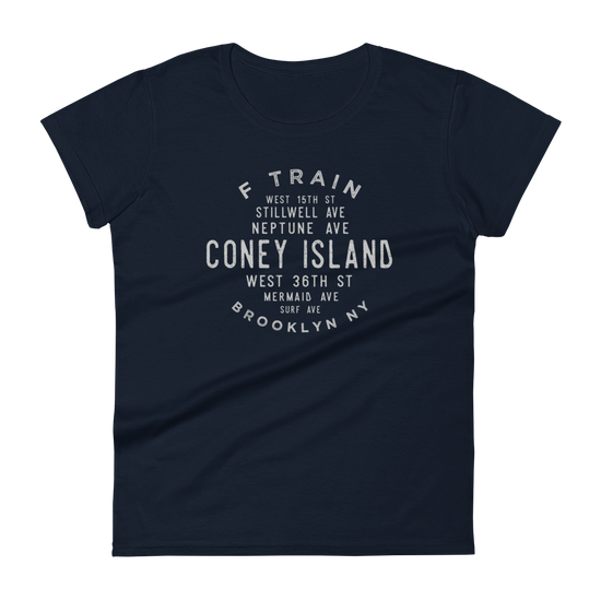 Coney Island Brooklyn NYC Women's Grid Tee