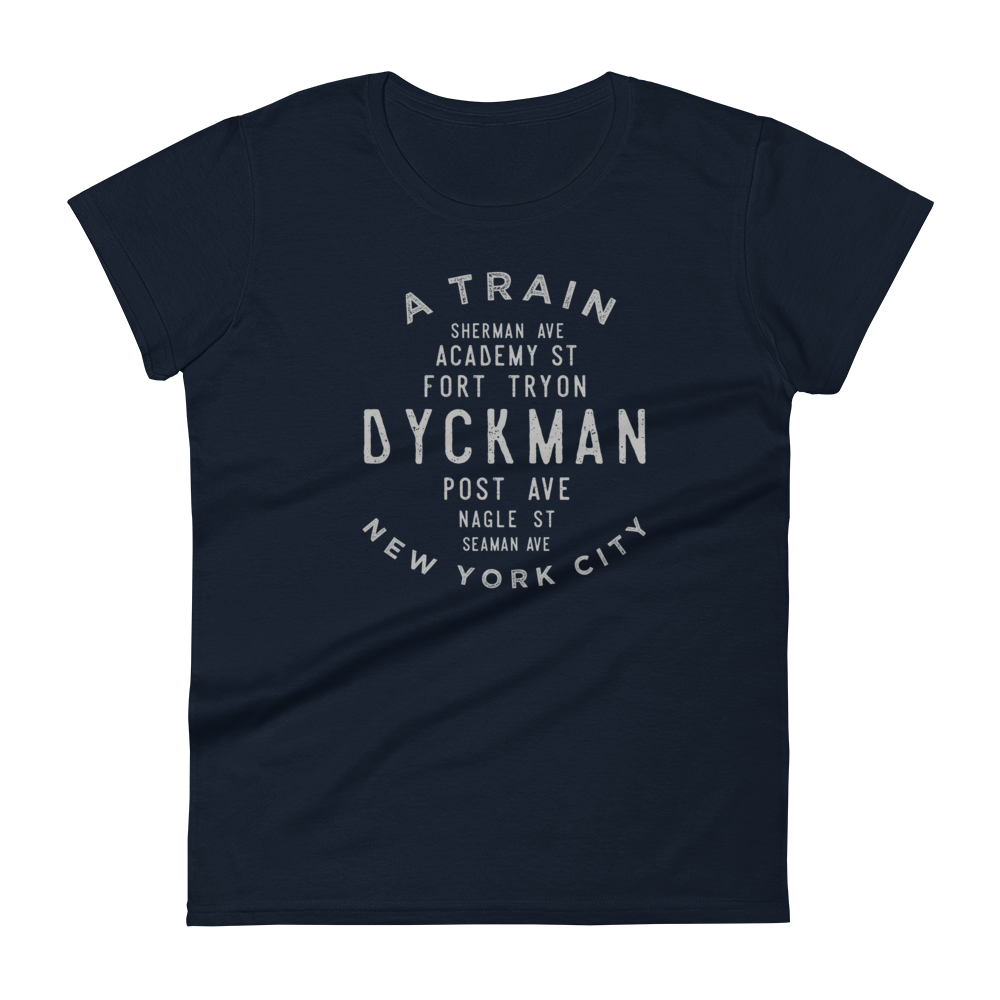 Dyckman Manhattan NYC Women's Grid Tee