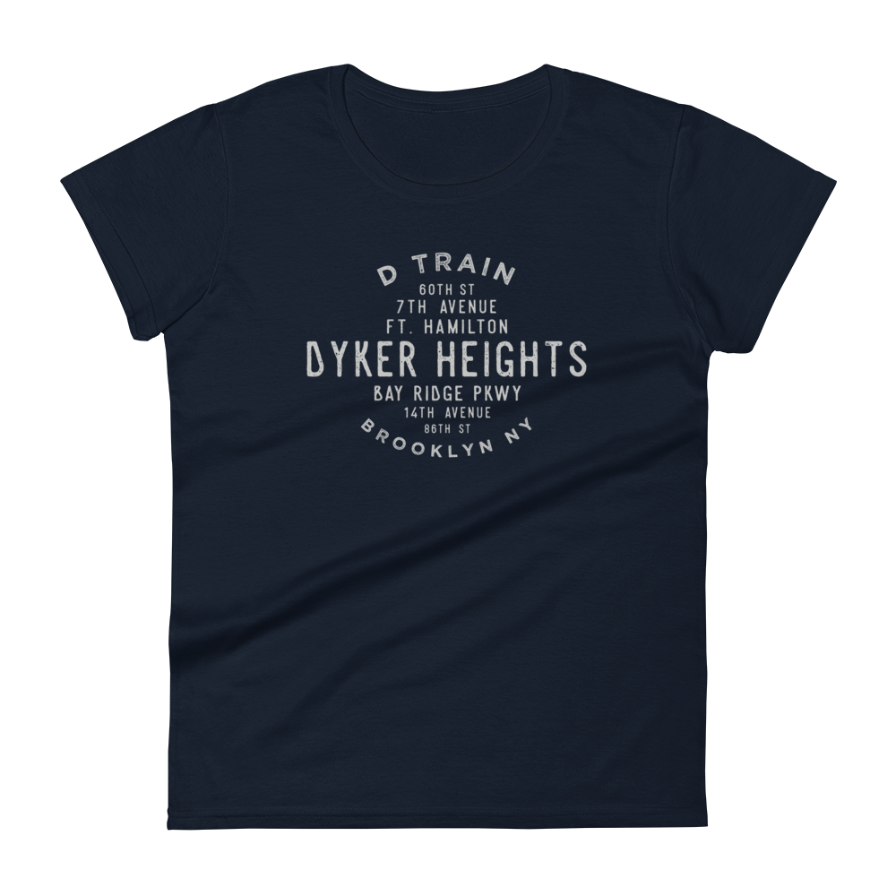 Dyker Heights Brooklyn NYC Women's Grid Tee