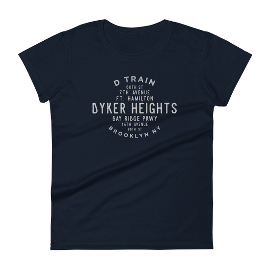 Dyker Heights Brooklyn NYC Women's Grid Tee