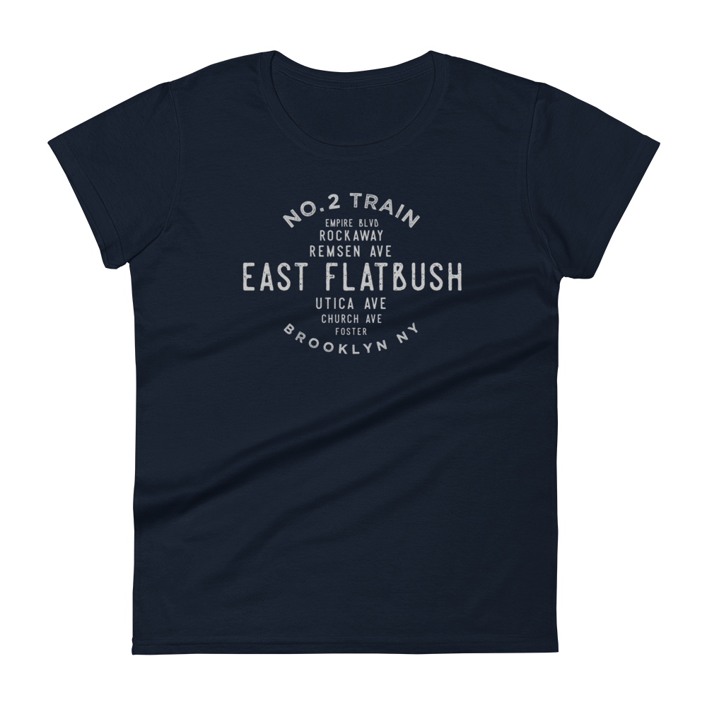 East Flatbush Brooklyn NYC Women's Grid Tee