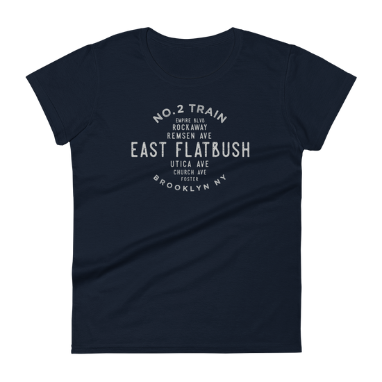 East Flatbush Brooklyn NYC Women's Grid Tee