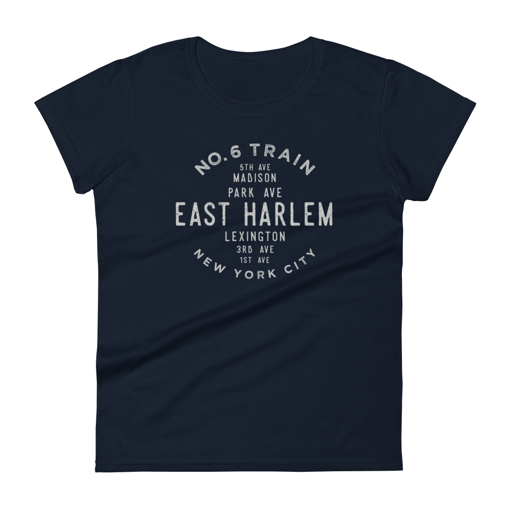 East Harlem Manhattan NYC Women's Grid Tee