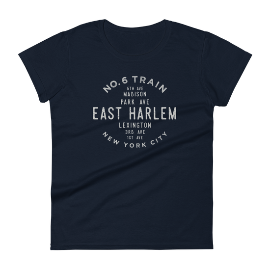 East Harlem Manhattan NYC Women's Grid Tee