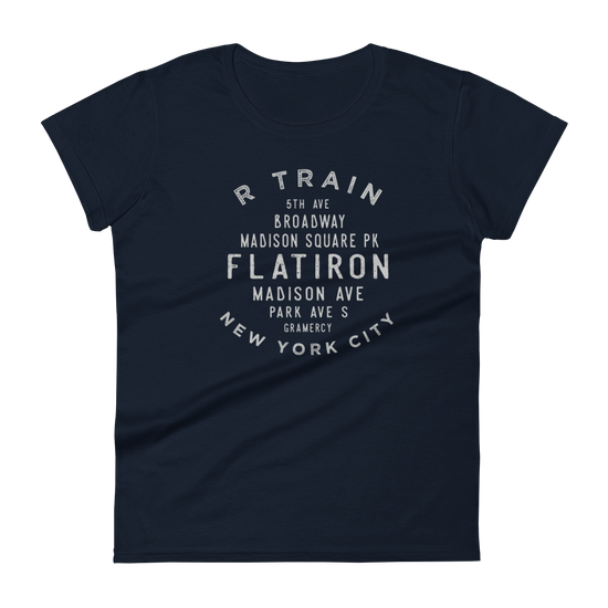 Flatiron Manhattan NYC Women's Grid Tee