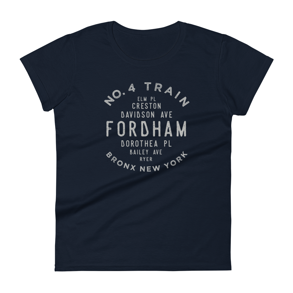 Fordham Bronx NYC Women's Grid Tee