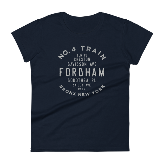 Fordham Bronx NYC Women's Grid Tee