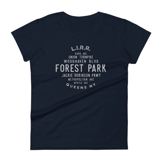 Forest Park Queens NYC Women's Grid Tee