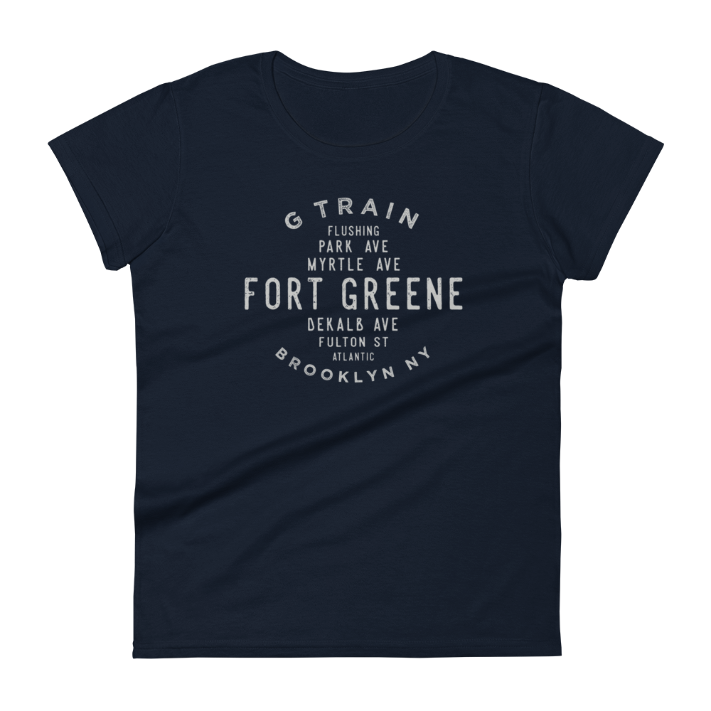 Fort Greene Brooklyn NYC Women's Grid Tee