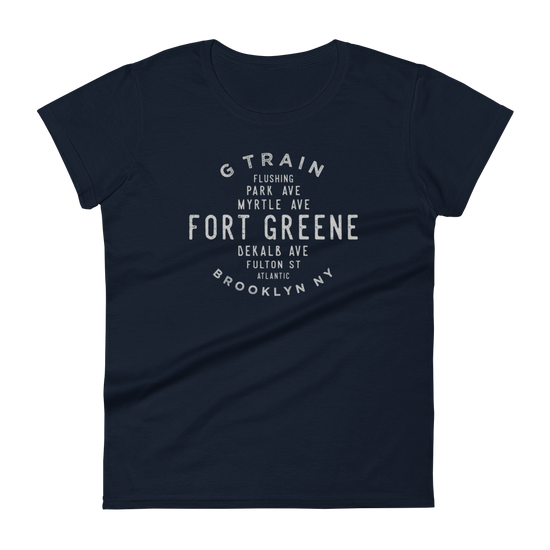 Fort Greene Brooklyn NYC Women's Grid Tee