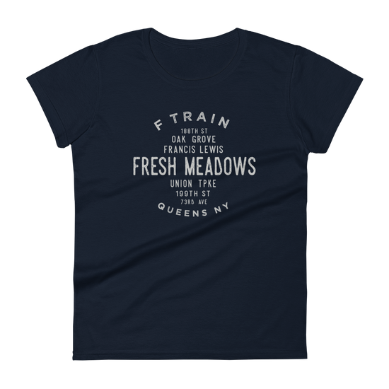 Fresh Meadows Queens NYC Women's Grid Tee