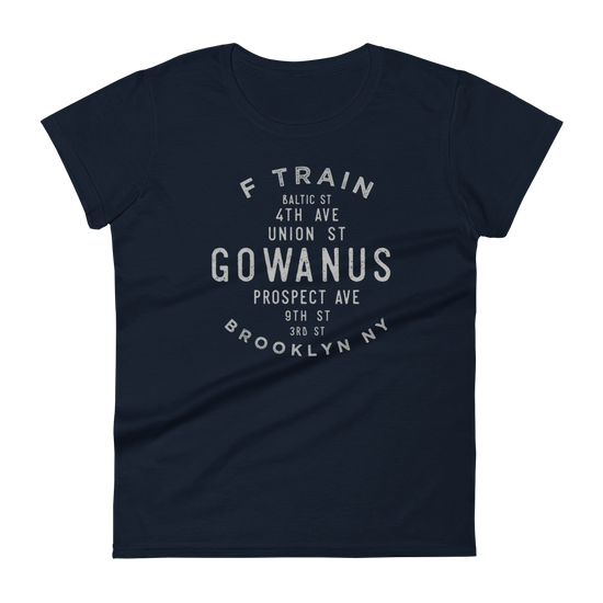 Gowanus Brooklyn NYC Women's Grid Tee