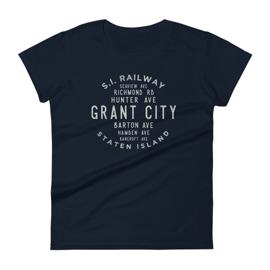 Grant City Staten Island NYC Women's Grid Tee