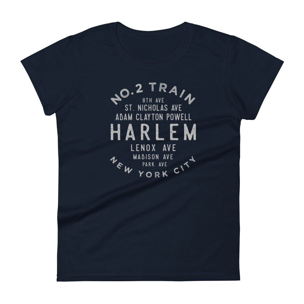 Harlem Manhattan NYC Women's Grid Tee