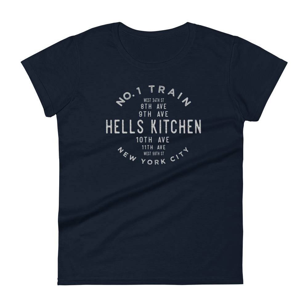 Hell's Kitchen Manhattan NYC Women's Grid Tee