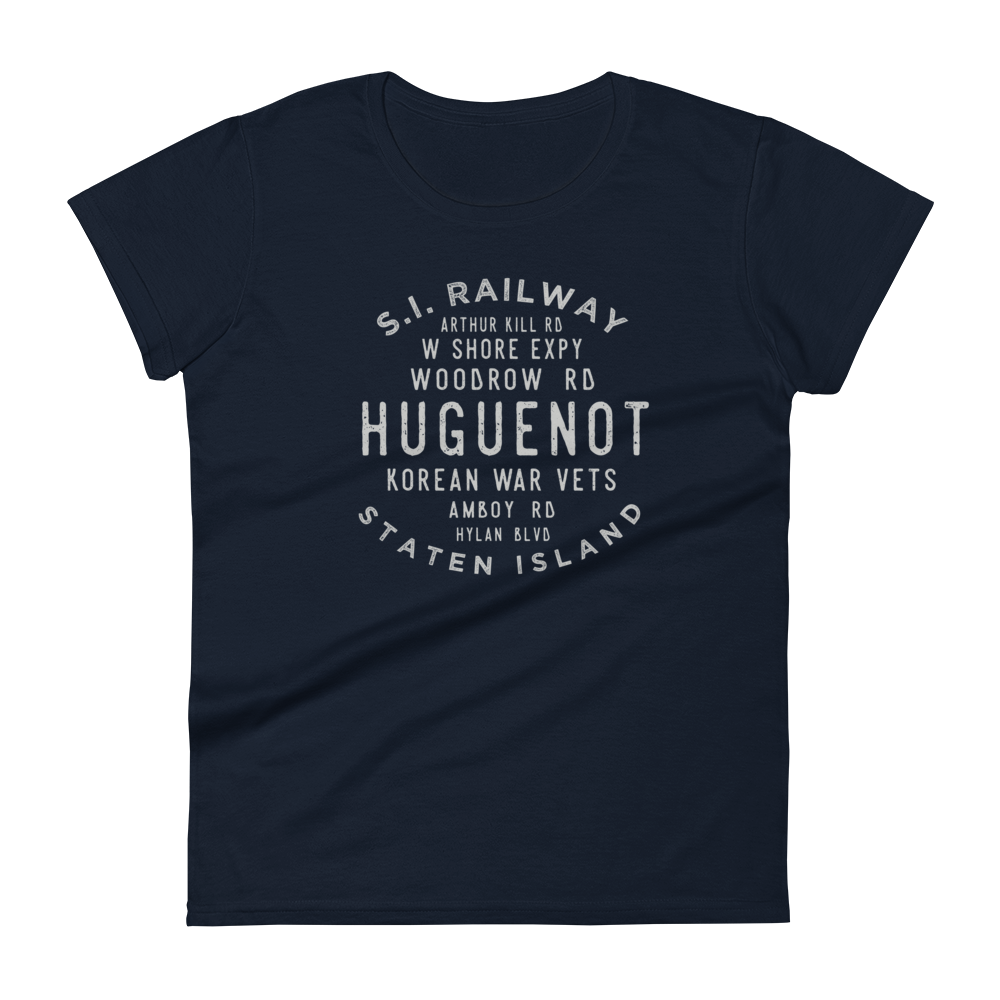 Huguenot Staten Island NYC Women's Grid Tee