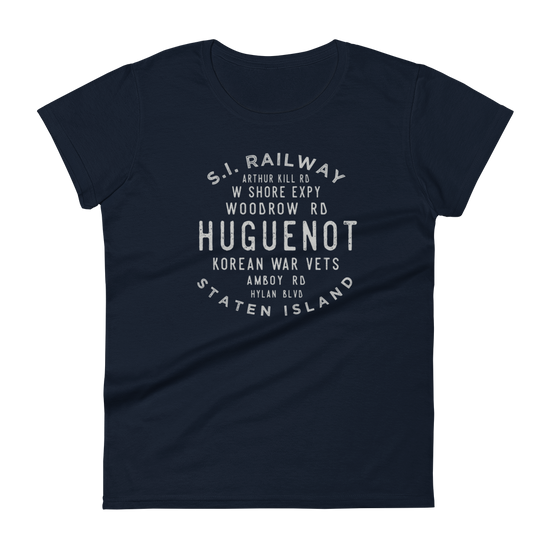 Huguenot Staten Island NYC Women's Grid Tee