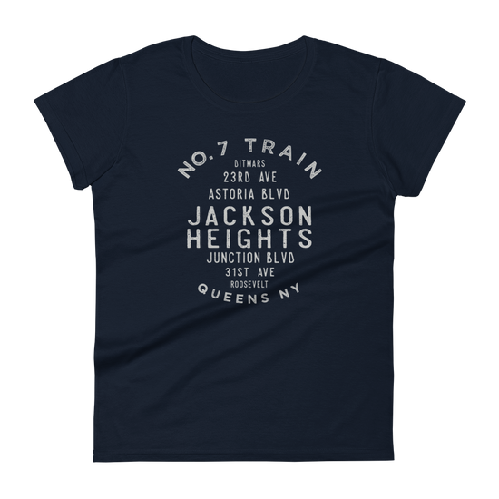 Jackson Heights Queens NYC Women's Grid Tee