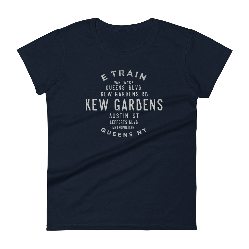 Kew Gardens Queens NYC Women's Grid Tee