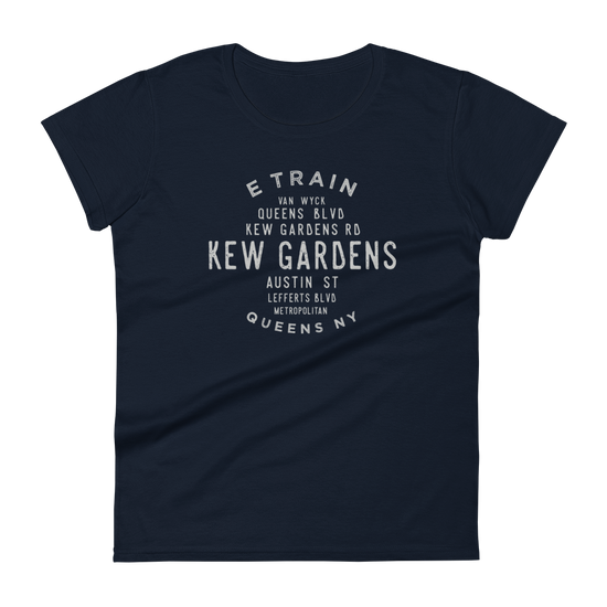 Kew Gardens Queens NYC Women's Grid Tee