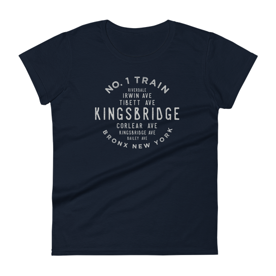 Kingsbridge Bronx NYC Women's Grid Tee