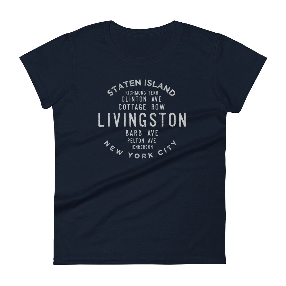 Livingston Staten Island NYC Women's Grid Tee