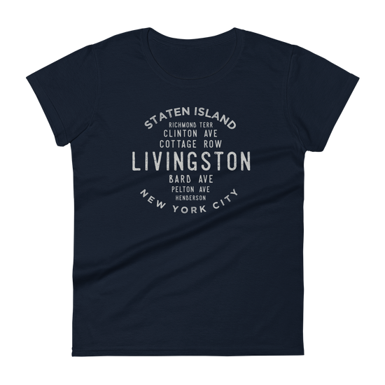 Livingston Staten Island NYC Women's Grid Tee