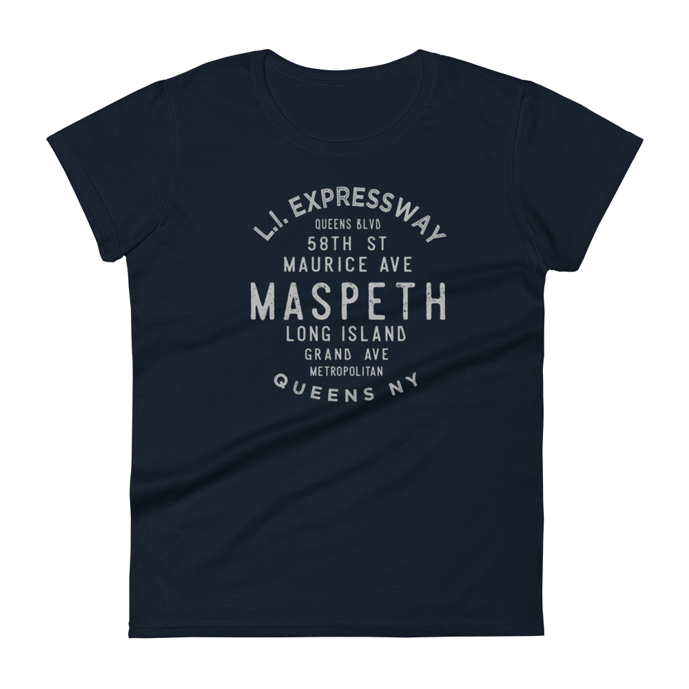 Maspeth Queens NYC Women's Grid Tee