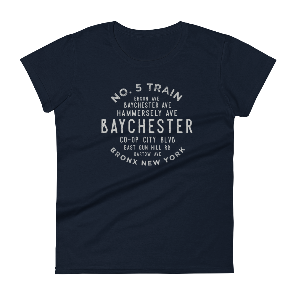 Baychester Bronx Adult Women's Grid Tee