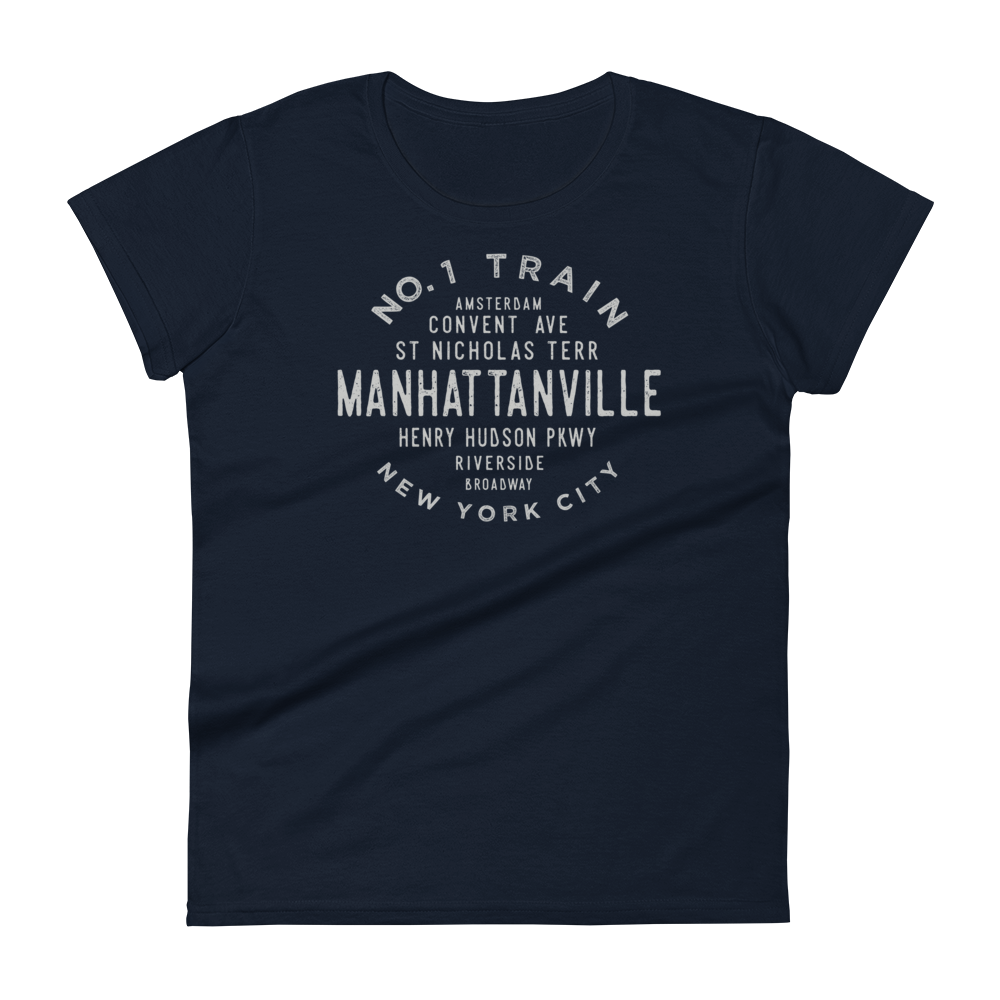 Manhattanville Manhattan NYC Women's Grid Tee