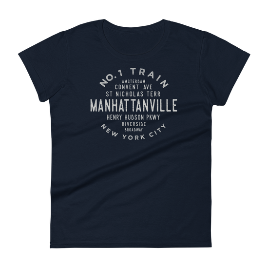 Manhattanville Manhattan NYC Women's Grid Tee