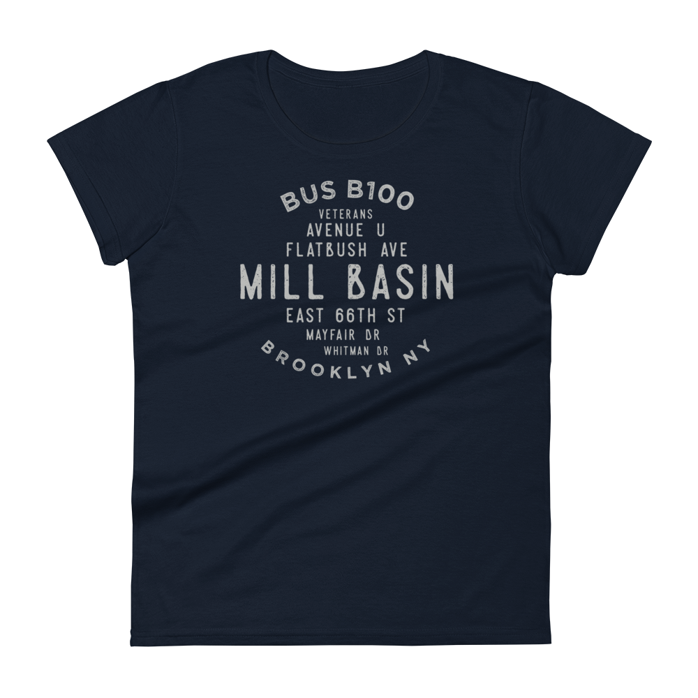 Mill Basin Brooklyn NYC Women's Grid Tee