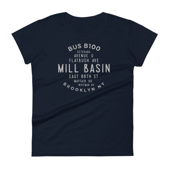 Mill Basin Brooklyn NYC Women's Grid Tee