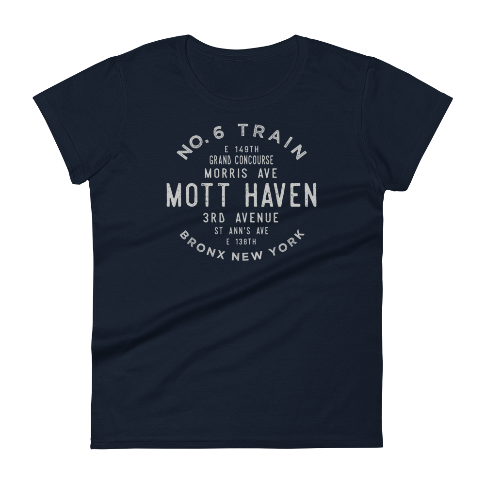 Mott Haven Bronx NYC Women's Grid Tee