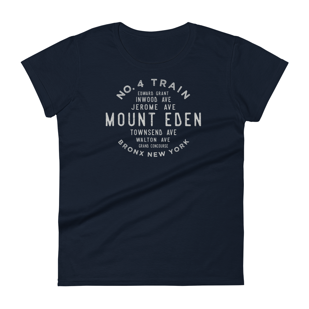 Mount Eden Bronx NYC Women's Grid Tee