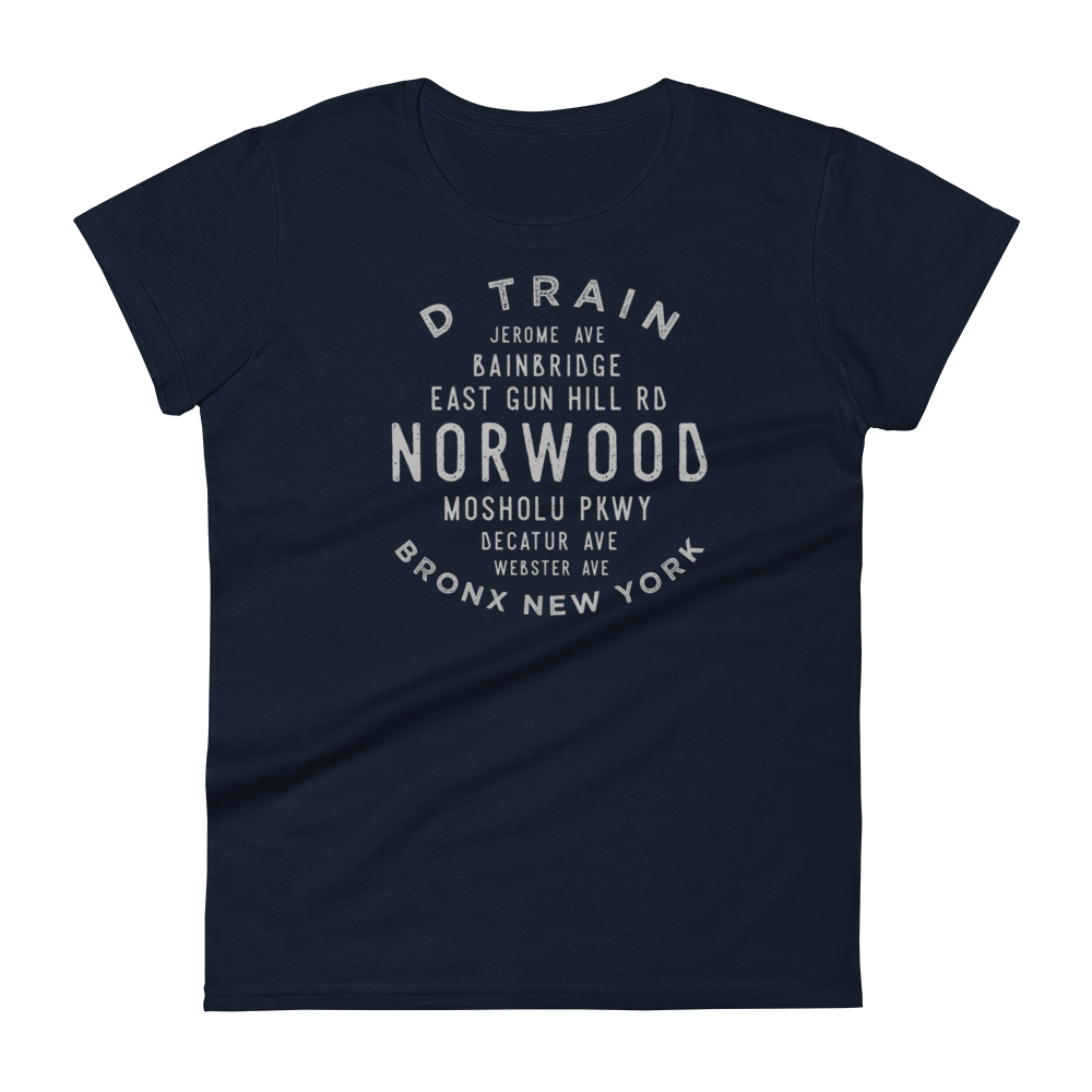 Norwood Bronx NYC Women's Grid Tee