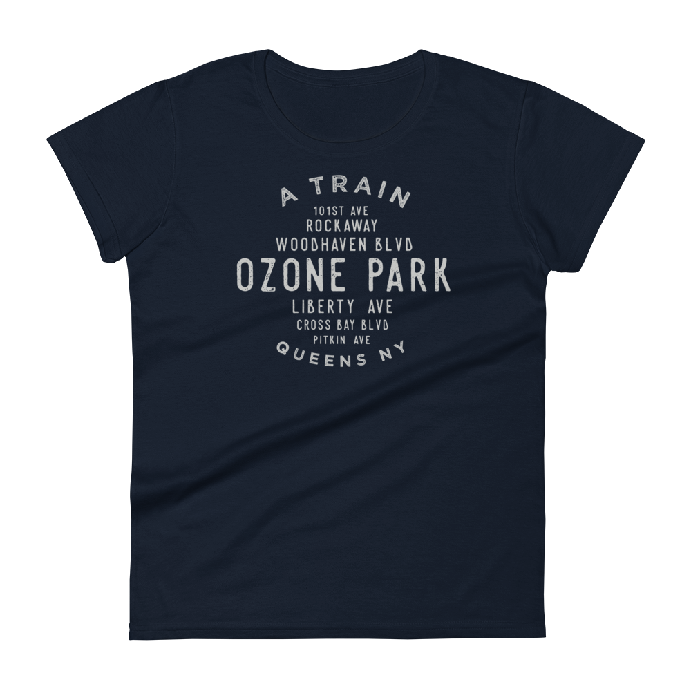 Ozone Park Queens NYC Women's Grid Tee