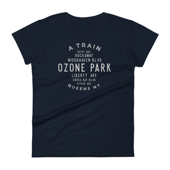 Ozone Park Queens NYC Women's Grid Tee