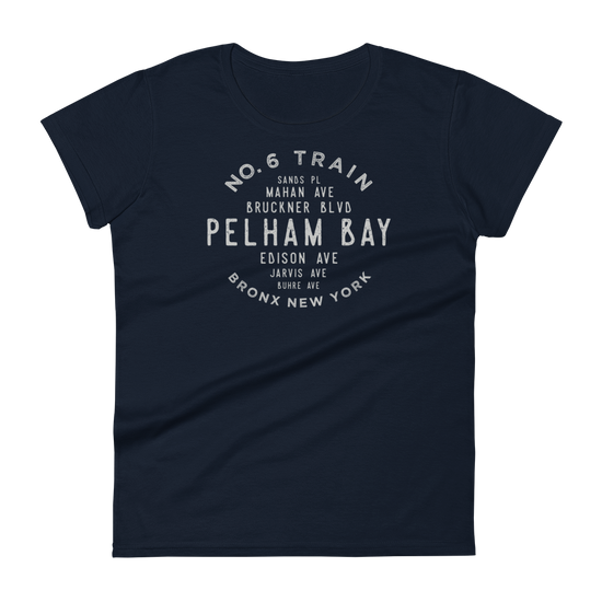 Pelham Bay Bronx NYC Women's Grid Tee