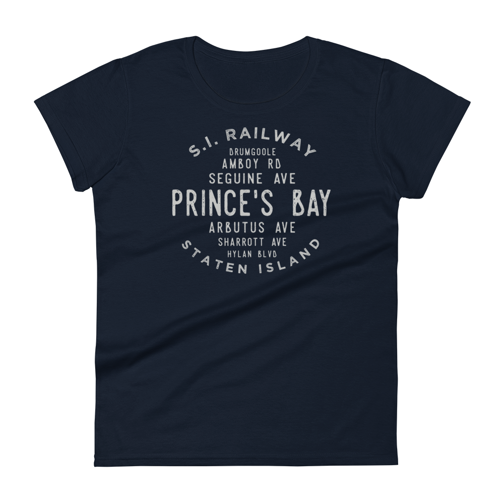 Prince's Bay Staten Island NYC Women's Grid Tee